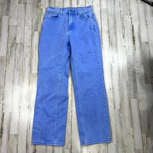 Women's Size 26 Blue Light Denim Straight Leg Cowboy‎ Jeans